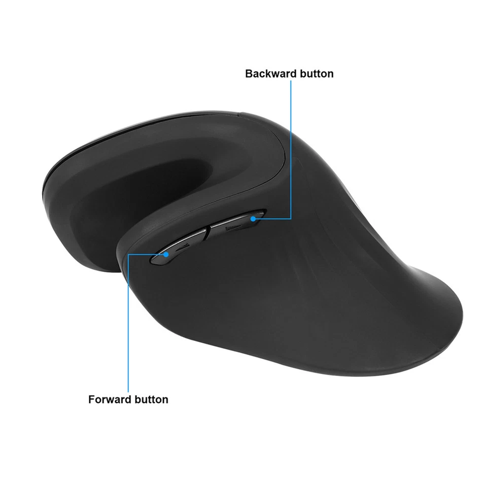 2.4GHz Wireless Vertical Mouse Ergonomic Rechargeable 3200DPI Wireless Mouse - Image 4 of 4