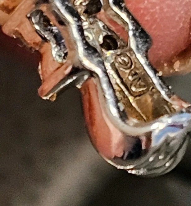 Vintage 10K Gold Diamond & Pearl Earrings Rare Style $600 Value Next Day Ship - Image 4 of 4