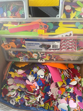 Large Lot of Assorted Foam Craft Shapes and Letters