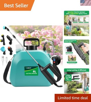 Upgraded Electric Sprayer 2 Gallon with 3 Speeds & Battery Indicator for Gardens