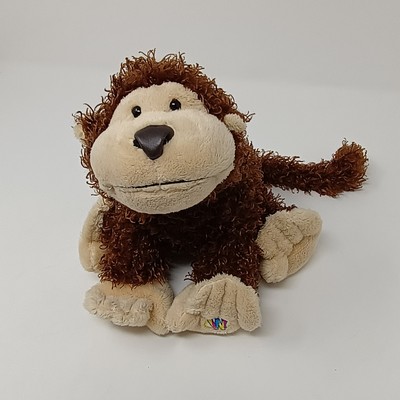 WEBKINZ Cheeky Monkey Plush Toy Brown Stuffed Animal 9'' GANZ Retired No Code