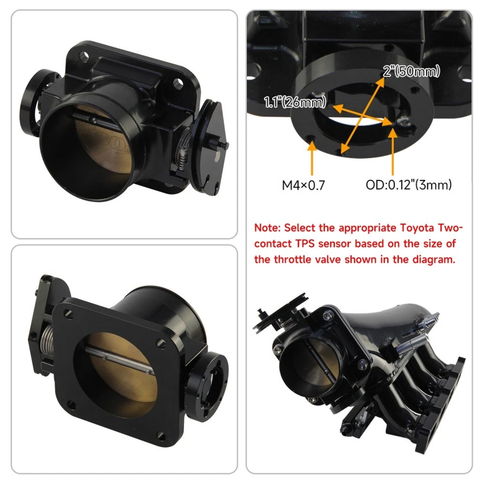 Intake Manifold Kit + 80mm Throttle Body + Fuel Rail For VW Golf GTI MK4 TT 1.8T - Image 4 of 4