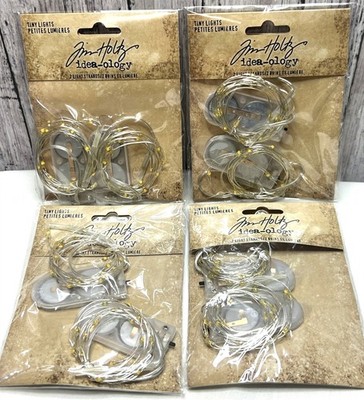 Tim Holtz Ideaology TINY LIGHTS Christmas Twinkle Set of 4