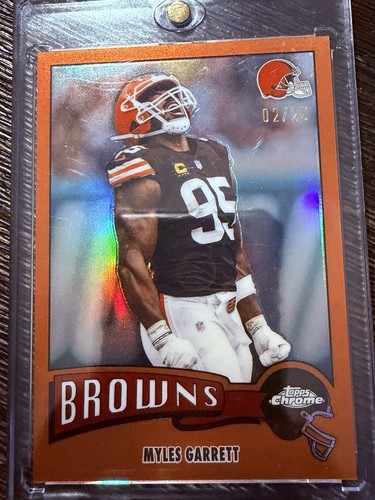 2025 Topps Chrome Myles Garrett Orange Refractor (RAW)