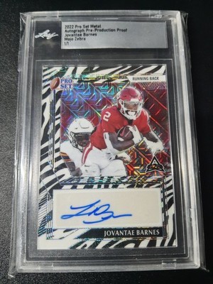 Jovantae Barnes - Leaf Pro Set 2022 - Pre-Production - Mojo Zebra - Auto - 1/1