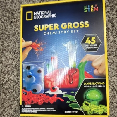 National Geographic Super Gross Chemistry Set STEM Toy 45 Experiments