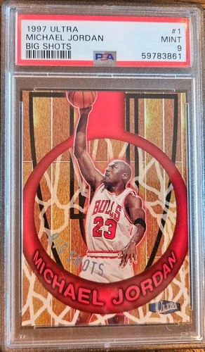 Michael Jordan 1997-98 Fleer Ultrra Big Shots #1 PSA 9 MINT!