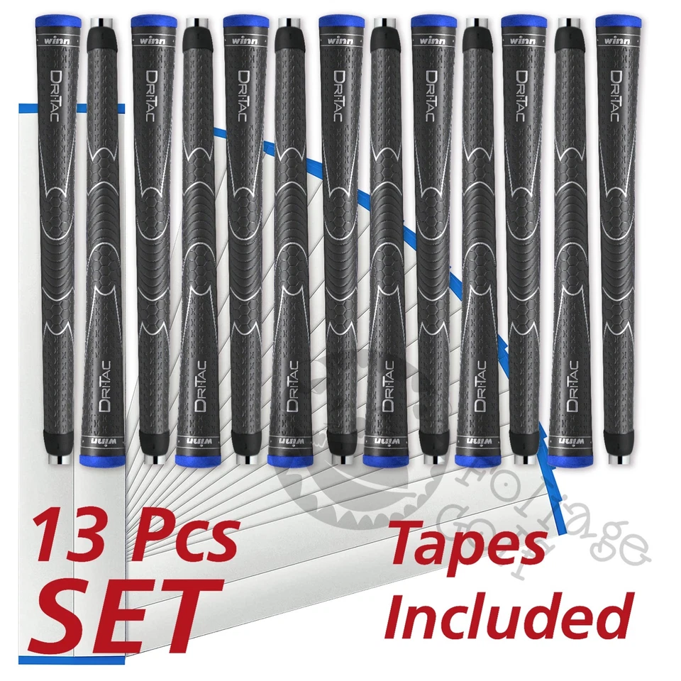Set 13 WINN DriTac DARK GREY Golf Griffe Golf Grip - Bild 4 von 4