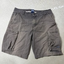 VTG Nike Ripstop Cargo Shorts Embroidered Swoosh Faded Black Mens Sz 36 Blue Tag