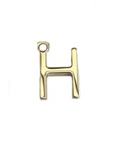 Max Mara Women's Gold Letter Alphabet H Pendant Charm NWT