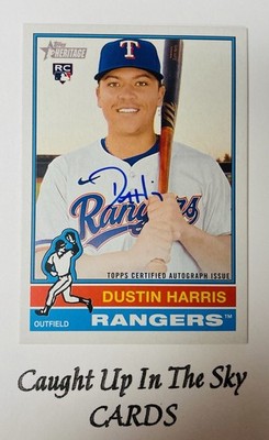 2025 Topps Heritage Dustin Harris RC “Real One” On Card Auto Rangers | eBay