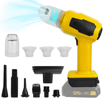 2-In-1 Handheld Car Vacuum Cleaner 10kPa Cordless Dust Collect Machine and Air B