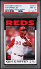 2021 Topps Update #86B-14 Ken Griffey Jr. 35th Anniversary PSA 8