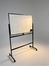 Whiteboard on Wheels, 48" X 32" Double-Sided Mobile White Board with Stand, 4' X