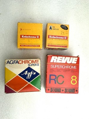 Kodachrome II Film Double 8mm Roll , 7,5 M  Agfachrome Revue Superchrome Rc 8