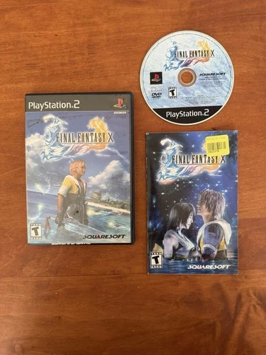 Final Fantasy X 10 (PlayStation 2 PS2) Black Label CIB Complete w/ Reg & Tested