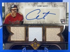2025 Topps Museum Collection Coby Mayo Triple Relic Auto /199 Orioles