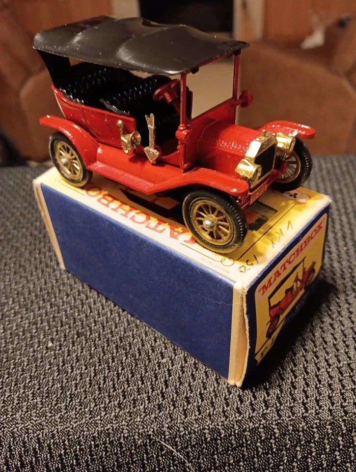 Matchbox Lesney Antaño Y-1 1911 Modelo T Ford - ROJO Como Nuevo en Caja Foto 2 de 4