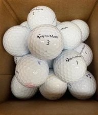 24 Taylormade TP5 White AAAA 4A Near Mint Grade White Used Golf Balls