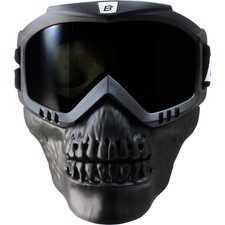 Motorcycle Riding Goggles Full Face Black Padded ATV Goggles with Face Mask