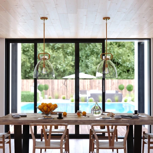 Madrona 14-In. W Pendant Muted Brass - Picture 3 of 5