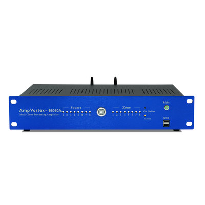 AmpVortex 16060A 8-zone multi-room streaming amplifier 1040W ATMOS