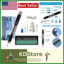 Wireless USB Engraving Pen Kit   Complete 35-Bit Set for Metal, Wood, Jewelry...
