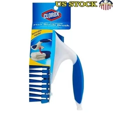 Multi-Purpose Flex Scrub Brush Removable Handle Antimicrobial Cleaning Tool Home