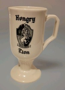 VTG 70's Shenango Hungry Lion Steaks&Spirits Restaurant Irish Coffee Mug Footed