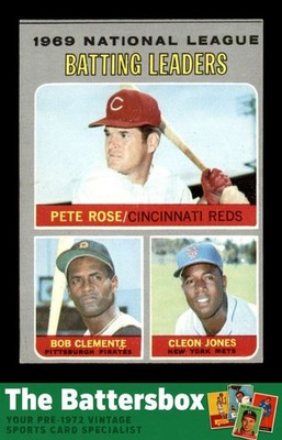 1970 Topps #61 Rose/Clemente/Jones N.L. Batting LL EXMT+ X3758218
