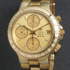 Raymond Weil Amadeus 18K Gold Plated Automatic Valjoux 7750 Chronograph Watch