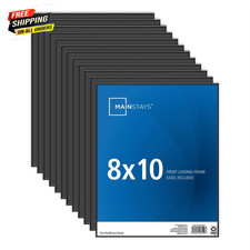 8X10 Picture Frame   Black Front Loading Wall or Tabletop Photo Frame, Set of 12