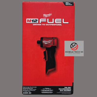 Milwaukee M12 FUEL 3485-20 1/4'' Inch Right Angle Die Grinder - TOOL ONLY