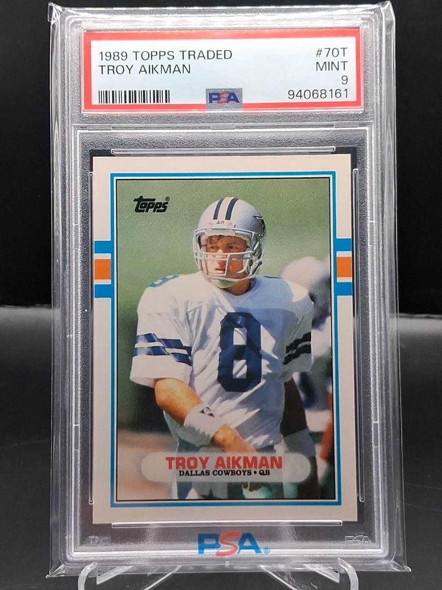 Troy Aikman Football Grade 9 Rookie Sports Trading Cards
