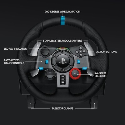 Logitech G29 Driving Force Race Wheel (941-000110) 764210990529| eBay