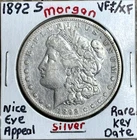 1892-S Morgan Silver Dollar VF++/XF🌟 Nice Eye Appeal 🌟Rare Key Date🌟VIDEO