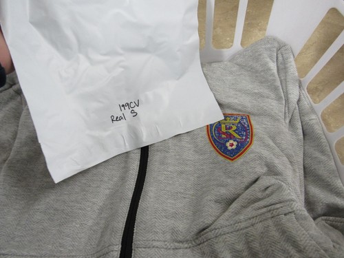 New Real Salt Lake Mens Sizes S-M-L Adidas Gray Hoodie Full Zip Jacket - Picture 8 of 8