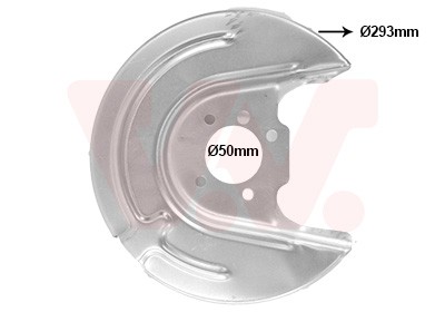VAN Wezel Ankerblech Spritzblech Hinten Links FüR VW T-ROC A11 Golf VII 5G1-image