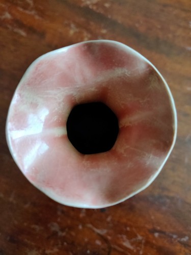 Chinese Chai Kiln Orange Colour Vase With Scalloped Margin - Picture 2 of 9