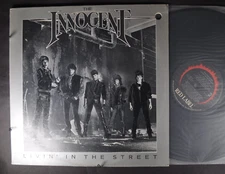 INNOCENT Livin' In the Street GLAM ROCK LP  RED LABEL PROMO HOLE NM