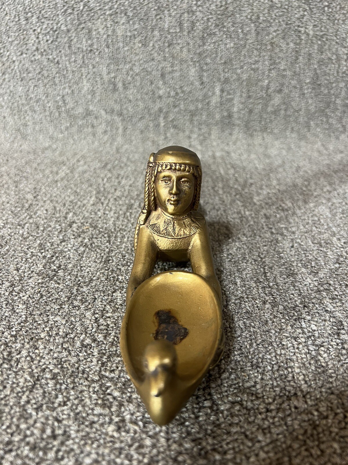 Art Deco Egyptian  "Queen of the Nile" Incense Burner Sculpture Figure Goddess