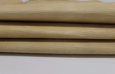 UNFINISHED UNDYED STRONG LIGHT TAN REPTILE EMBOSSED Goat leather skins 16sqf 