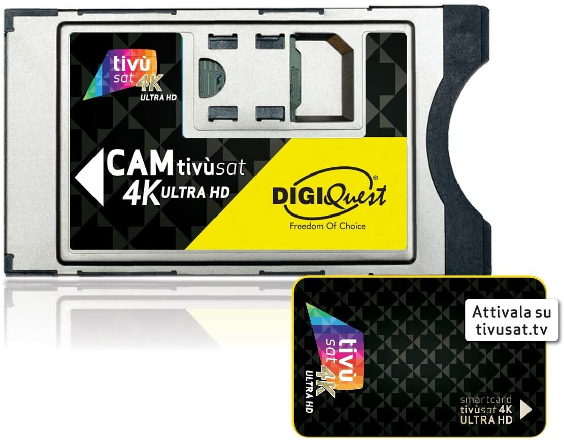 CAM Per Decoder Satellite TV Sat 4k Decoder Tv Sat Con Scheda CAM TVSAT ...