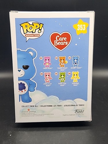 Funko Pop Care Bears #353 Grumpy Bear W/Protector!! BEAUTIFUL COND!! - Picture 5 of 8