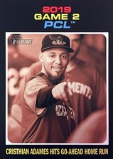 2020 TOPPS HERITAGE MINORS (#195) - PLAYOFF HIGHLIGHTS - CRISTHIAN ADAMES