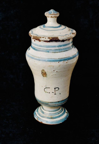 Vaso in ceramica maiolica Italia meridionale fine '700 primi '800 ? - Foto 2 di 2