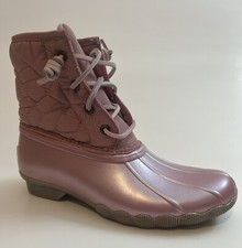 Sperry Kids Saltwater Boots, Big Girl's Size 4 M, Blush NEW MSRP 74.95