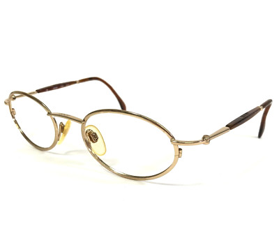 Joop! Eyeglasses Frames Mod.8784-600 Brown Shiny Gold Oval Full Rim 50-20-135