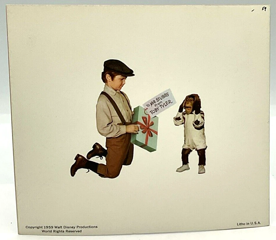 Calendario de tarjetas de Navidad 1959 Walt Disney & Staff Seasons Greetings Mickey Goofy Foto 2 de 4