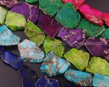 21g 10x8x4mm Purple Sea Sediment Jasper Oblong Loose Bead 15.5/"DHS730
